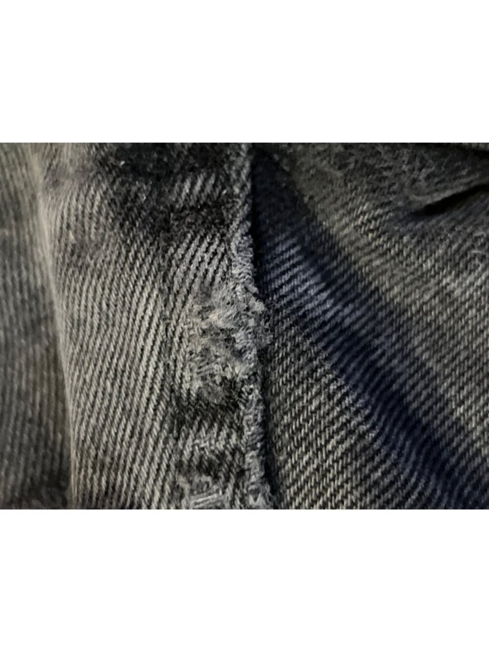 Vintage Jordache Black Denim Shorts Raw Hem Juniors 7/8 Used Y2K - Picture 5 of 14
